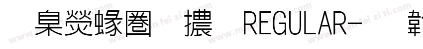 華康細黑體 REGULAR字体转换